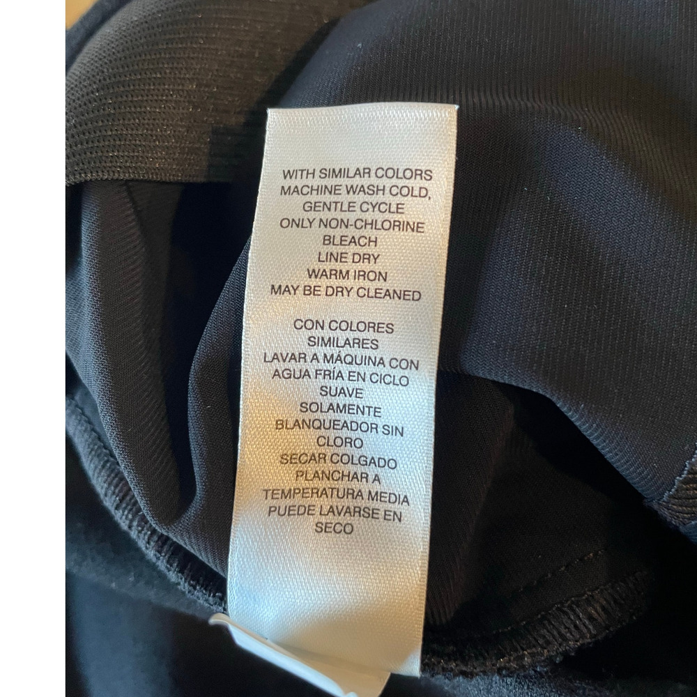 Chico’s Fabulously Slimming Black Pants Sz 3 or XL Pull-On Stretchy Minimalist - Picture 7 of 11